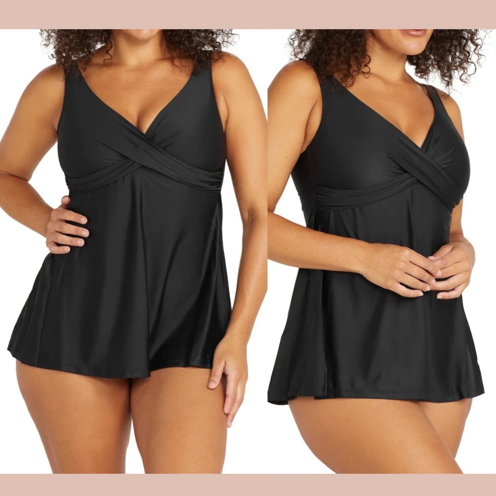NEW $160 Artesands [ PLUS 14+‎ D-G Cup ] Hues Delacroix Swimdress Swimsuit #7030 - Picture 3 of 12
